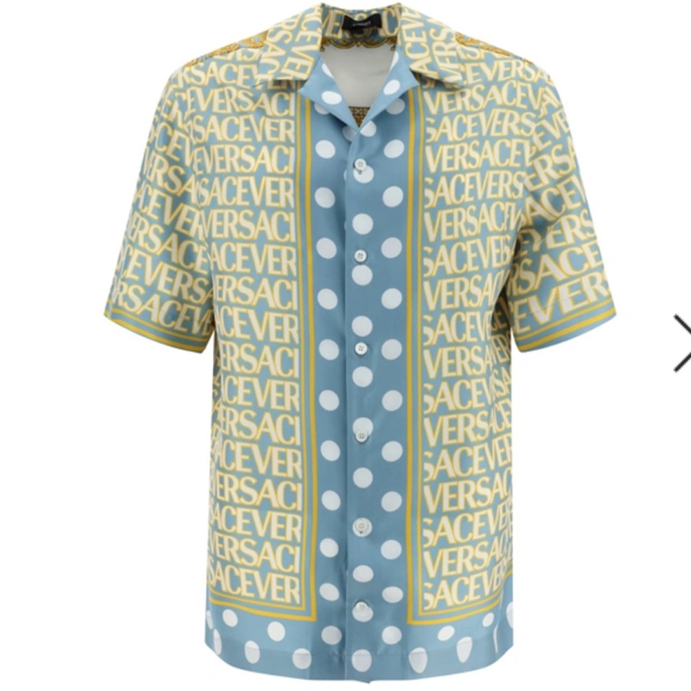 VERSACE Men’s Silk Button Up